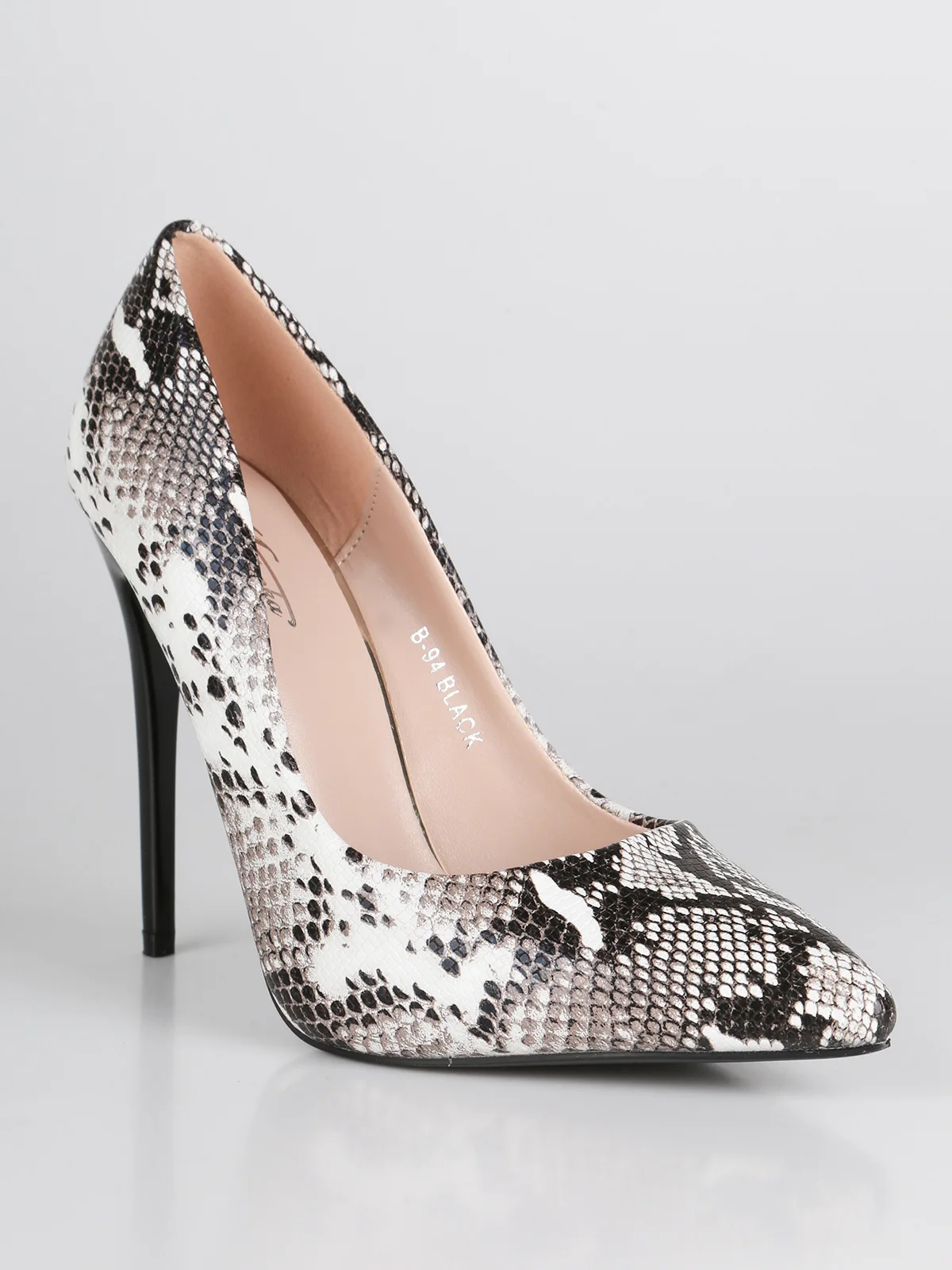 Pumps pointed toe snakeskin Effect