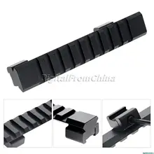 Подходит для 11 мм нижней рельсы ласточкин хвост и 20 мм верхней Пикатинни с 10 слотами 125 мм длина прицела крепления для охотничьей винтовки точечные прицелы