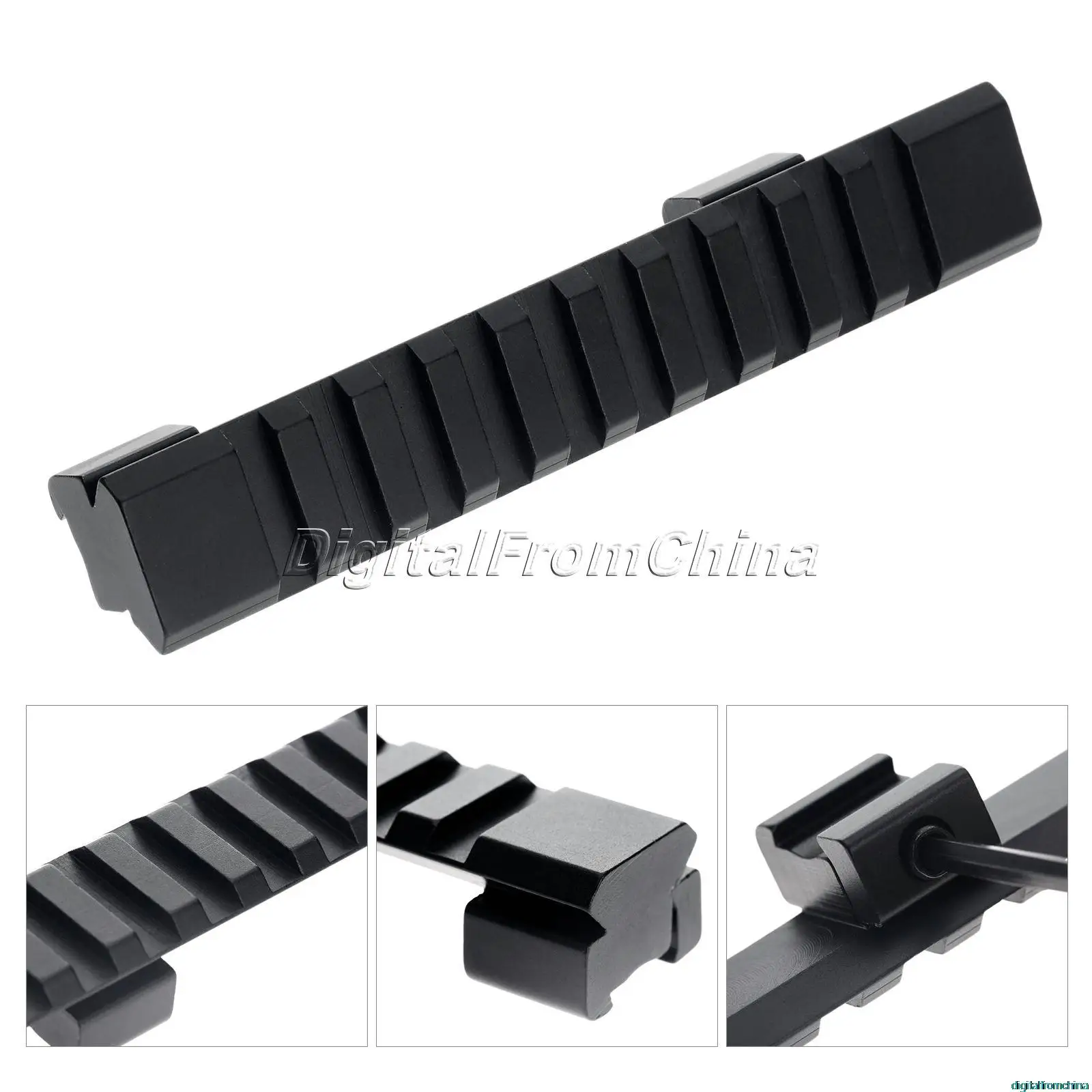 

Fit 11mm Bottom Dovetail Rail And 20mm Top Picatinny Rail With 10 Slots 125mm Length Scope Mounts For Hunting Rifle Dot Sights