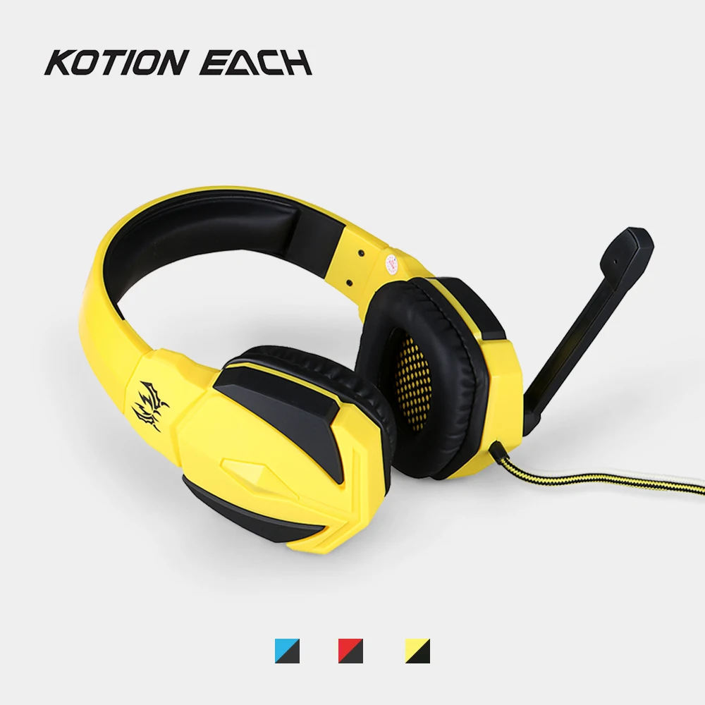 KOTION EACH G4000 USB Stereo Gaming Headphone 2.2M Wired Bass Headset w/ Mic Headband Game
