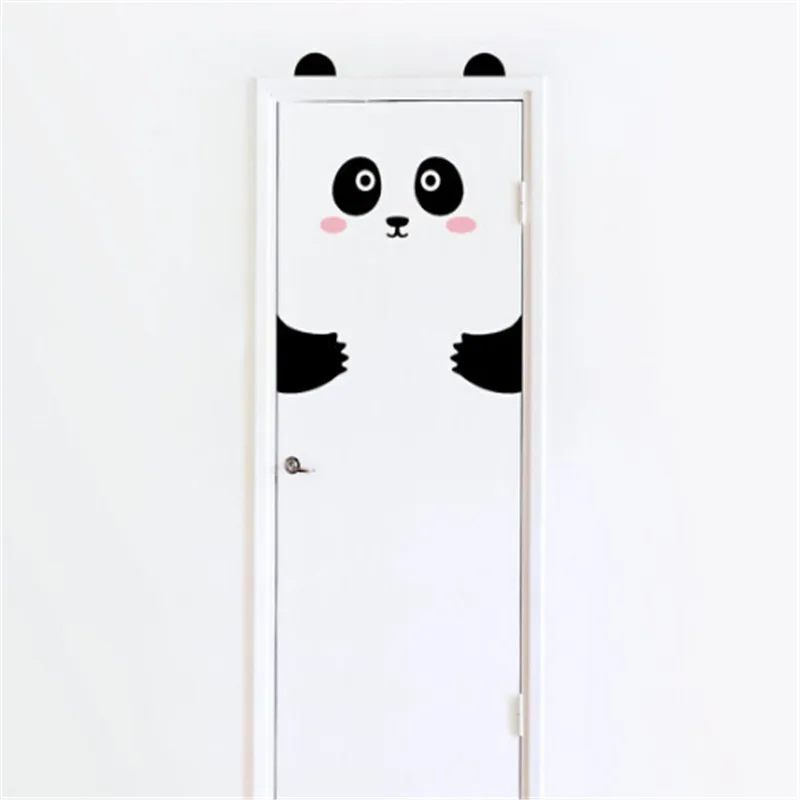 Hewan Kartun Dinding Stiker Dinding Panda Landak Rakun Terbang