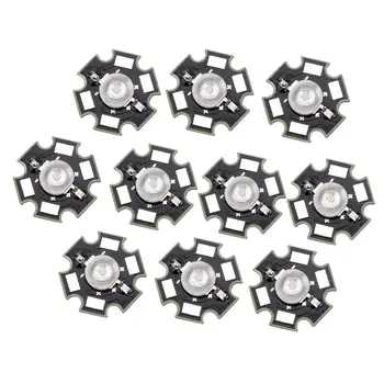 

10 Stk. 3W hoch Power star LED Licht Lampe Lampe (blau) free shipping