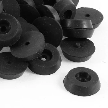 

50 Pcs Conical Shape Table Chair Leg Tips Foot Pad 18x15x5mm