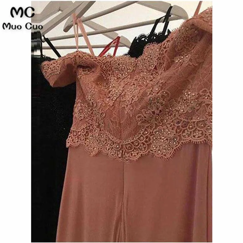 Mermaid Off-Shoulder Sweep Train Jersey Appliqued Prom Dresses 2