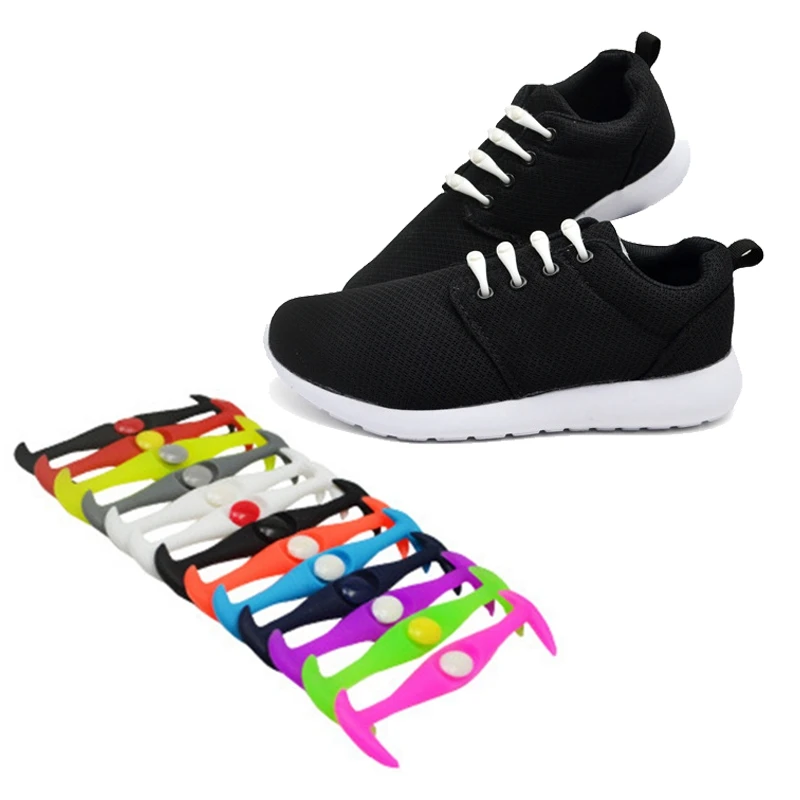 12pcs/lot No Tie Shoelaces for Women Men Sneakers Unisex Elastic Silicone Shoe Lace Male Female Shoelaces Shoes Accessories 12pcs/lot No Tie Shoelaces for Women Men Sneakers Unisex Elastic Silicone Shoe Lace Male Female Shoelaces Shoes Accessories