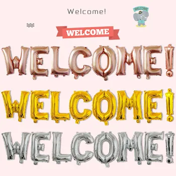 

Welcome Rose Gold Letter Balloon Gold Silver Air Balloons For Party Decorations Birthday Party Decorations Kids Welcome Globos