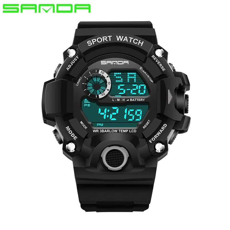 

Men Watches Sport Luxury SANDA Brand Men's Military Sports Watches Digital LED Electronic Man Wristwatches Relogio Masculino