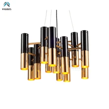 Pós-moderno Delicioso Industrial Lustre Ouro E14 Led Luzes Pingente Sala Lâmpada Pendurada Iluminação Interior Lamparas Luminaria