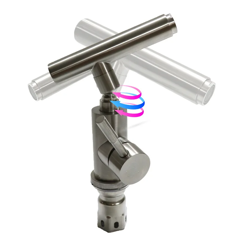 

Single Handle 1 Hole Bathroom Sink Faucet with Swivel Spout