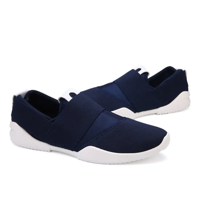 Chaussures Glissement orange Décontracté Lumière Respirant Confortables Sur Lin Black Pour Toile blue Mocassins Appartements Hommes D'extérieur Homme Baskets Roi De qpW1Yt8