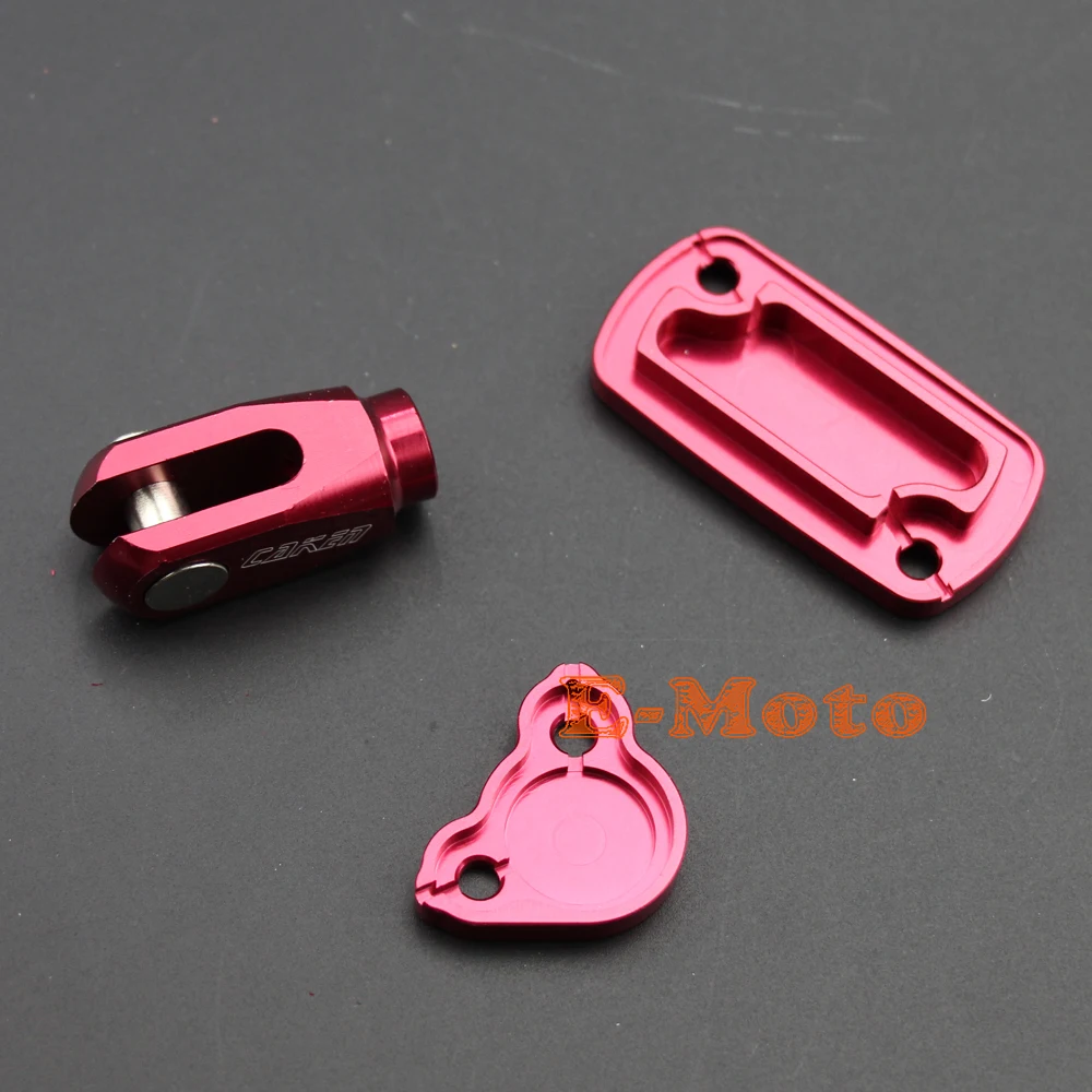 CNC Billet Front & Rear Brake Reservoir Fluid Cover W/ Brake Reservoir Fluid Cover CR CR125 CR250 CRF CRF150R CRF250R