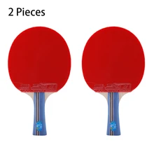 2 шт., ракетка для настольного тенниса с двойной рыбкой, 3 звезды, faved, Pingpong Paddle, горизонтальная рукоятка, летучие мыши с 2-сторонними пупырышками