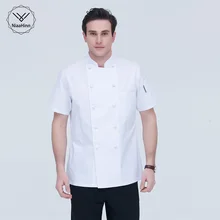 Одежда для шеф-поваров Высококачественная Униформа шеф-повара двубортная для отелей для кейтеринга кухонная одежда для ресторанов рубашка белая куртка шеф-повара M-4XL