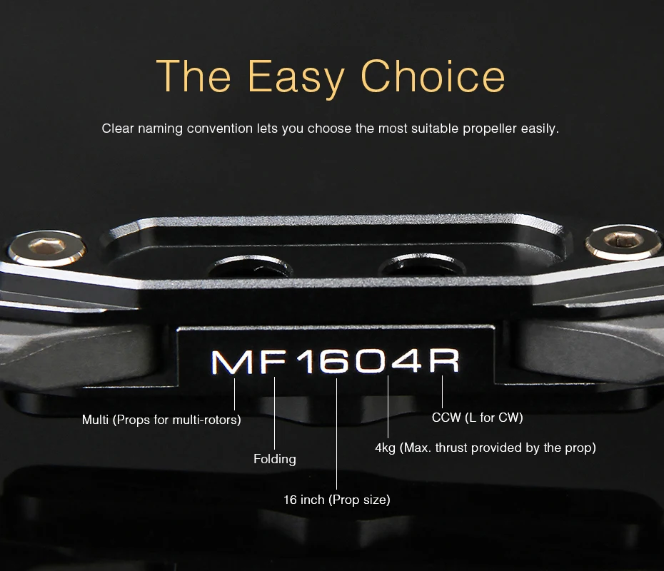 T-motor MF1604 Polymer Folding propeller X*Carbon for rc multi-rotors drone 10
