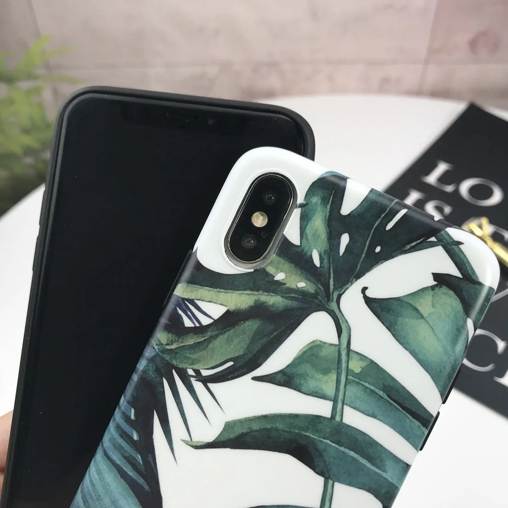 Силиконовый чехол для iphone X XR XS Max чехол для iphone 8, 7, 6, 6S Plus, X XS чехол для Max XR класса люкс узором из цветов и листьев масло на заднюю панель с изображением флага США