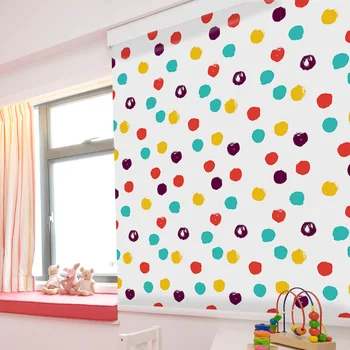 

Funlife Colorful Dot Wall Sticker for kids room,Cute Girls Wall paper rolls,Self Adhesive Decals,DIY Home Decorative Waterproof