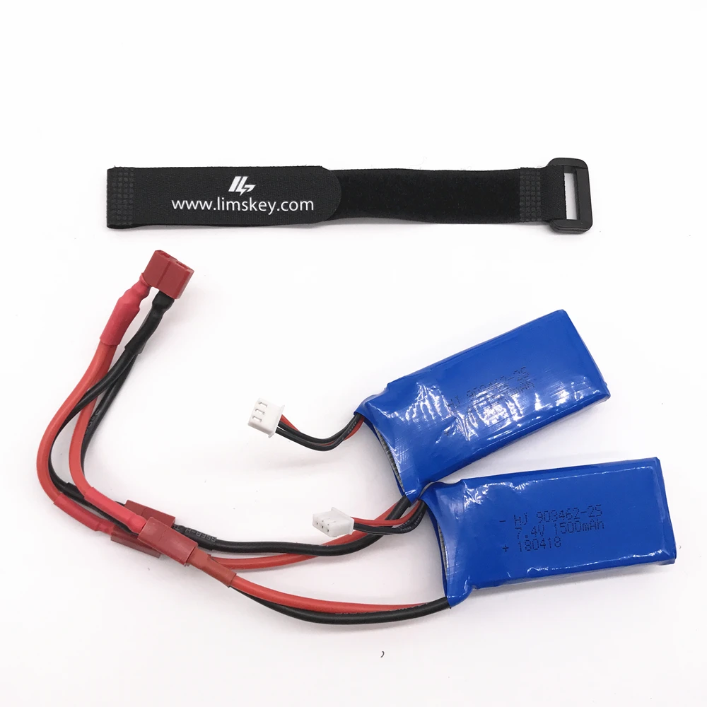 Обновленный аккумулятор Lipo 3000 мАч (2*1500 мАч) 2S 7 4 В 1500 25C для Wltoys 144001 12428 12423 1:12
