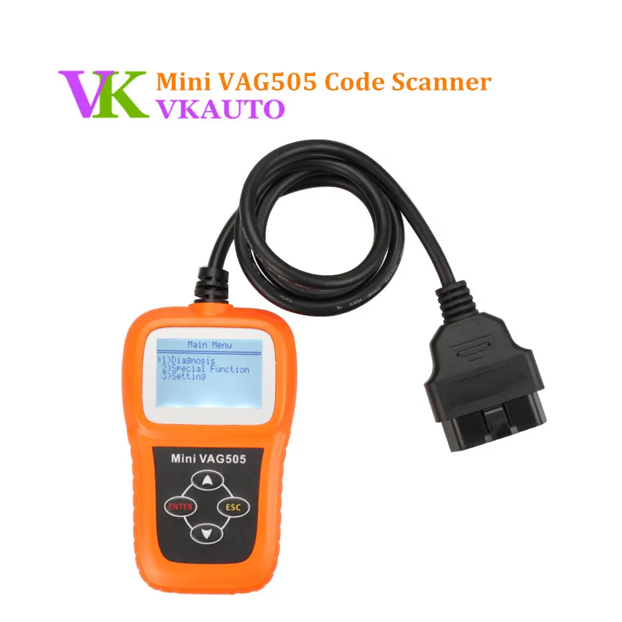 

Mini VAG505 Super Professional for VW OBD2 Code Scanner VAG 505 Read Clear Fault Codes Multi Languages Free Shipping