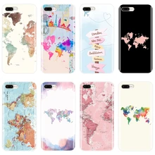 Для iPhone X XR XS MAX 8 7 6 S 6 S чехол силиконовый карта мира путешествия самолет мягкая задняя крышка для iPhone 8 7 6 S 6 S Plus чехол для телефона