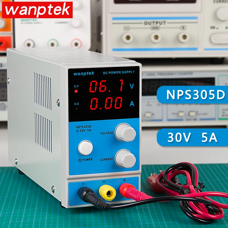 Wanptek GPS3010D Регулируемый dc ПИТАНИЕ переменной 30 в 10A напряжение Регулируемый цифровое переключение лабораторный блок питания Ремонт - Цвет: NPS305D(30V 5A)