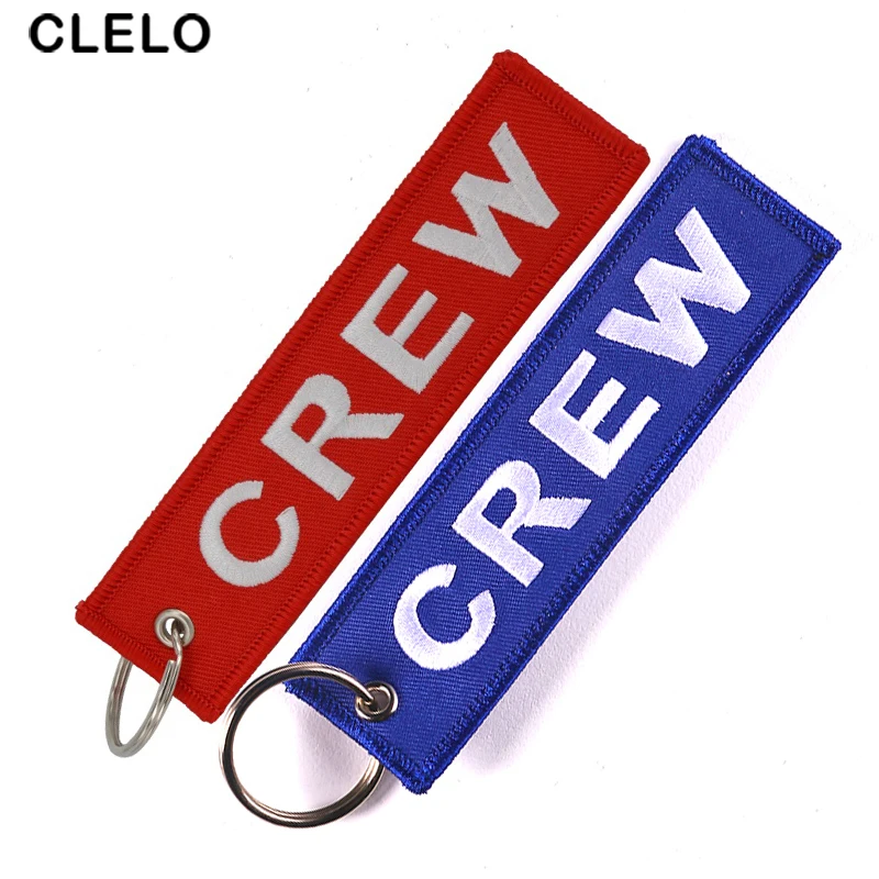 CLELO Luggage Tag Travel Accessories Embroidery Bag Tag Gift With key Ring key chain for Flight Crew Pilot Aviation Lover CLELO Luggage Tag Travel Accessories Embroidery Bag Tag Gift With key Ring key chain for Flight Crew Pilot Aviation Lover