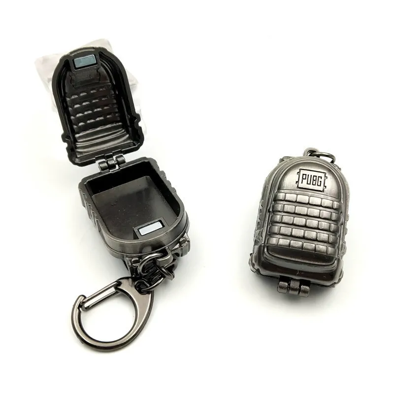 

Game PUBG Level 3 Backpack Keychain Playerunknown Battlefield Key Ring Can Open Backpack 10pcs/lot