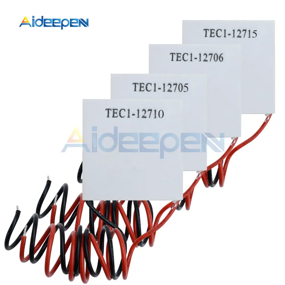 TEC1-12705 радиатор Термоэлектрический охладитель Пельтье TEC1-12706 TEC1-12710 TEC1-12715 40*40 мм 12V Пельтье Elemente модуль