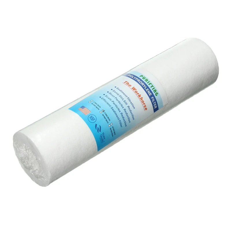 Agua Filtro de 0.5 micras 10 pulgadas PP algodón pre Filtro de ósmosis inversa sedimentos frente común purificador ► Foto 2/6