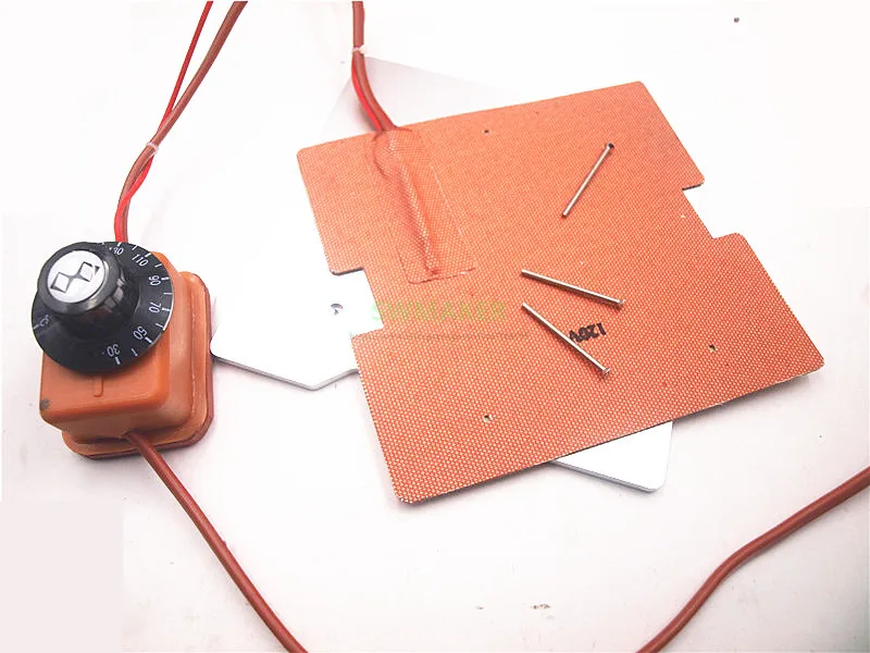 Aquecedor de Silicone + Placa Base de Alumínio Atualização para Flashforge Swmaker 250 w Cama Aquecida Vidro Kit Finder Impressora 3d 120 v - 220 - Imagem 3
