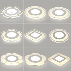 Luces de techo LED modernas, iluminación para dormitorio, sala de estar, pantallas montadas en superficie, balcón, AC175V 260V, lámpara de techo para sala de estudio, 13w