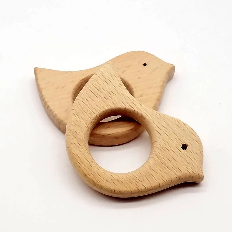 

Baby Wood Cartoon Shape DIY Beads Baby Teether Wooden Teething Ring Dental Care Baby Teethers For Kids Baby Teethers 4 Types