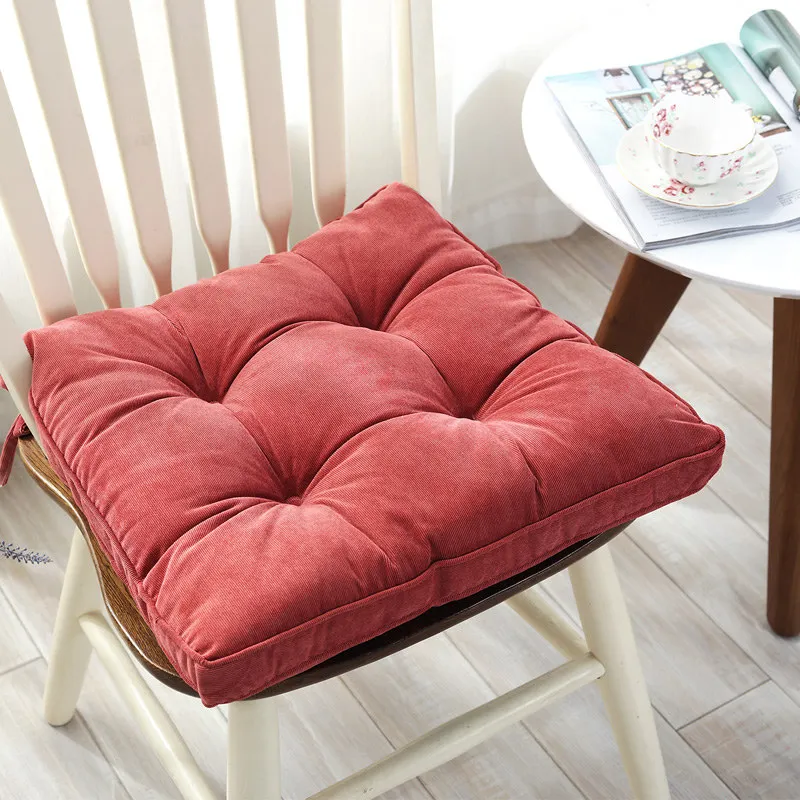 Квадратная Толстая Подушка для сиденья кресла большого размера офисное кресло Сидящая Подушка Матрас многофункциональные напольные подушки для сидения матрац - Цвет: fang meihong