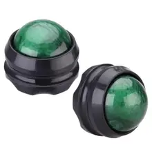 Массажный роликовый мяч, массажер для тела, терапия ног, бедра, спины, расслабление, снятие стресса, ручной массажный роликовый мяч из смолы