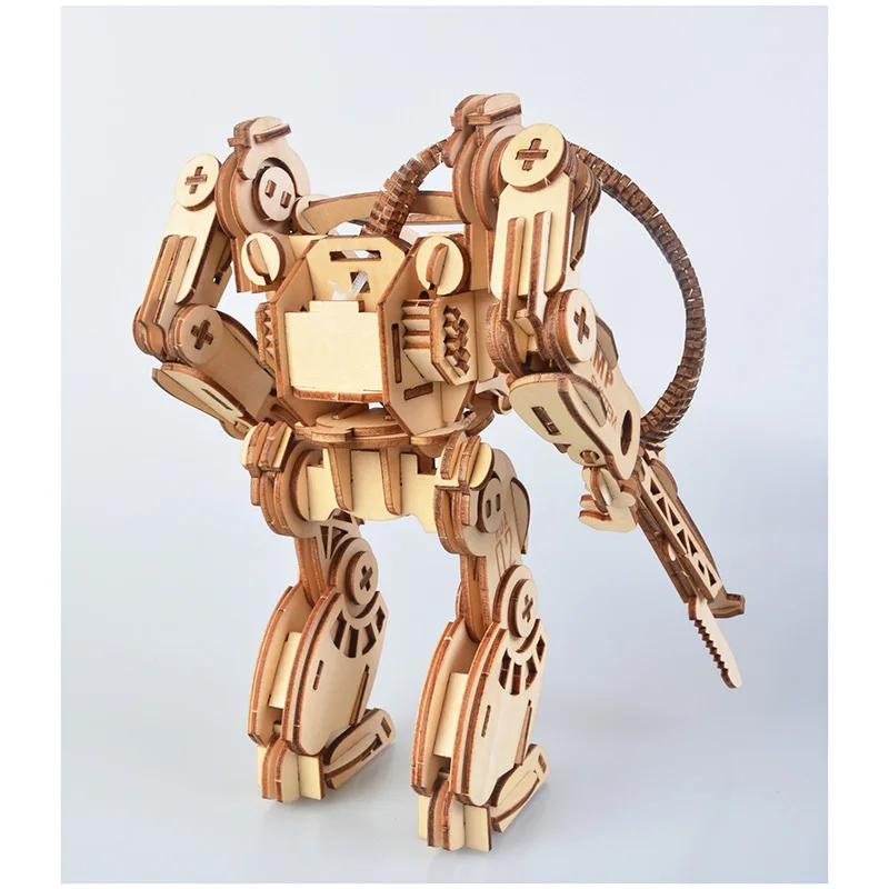 3D DIY деревянные игрушки головоломка AMP Механическая Боевая Броня современная мода модели-роботы Набор Развивающие игрушки-пазлы подарки для детей