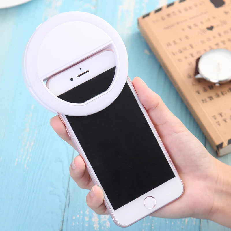 Selfie Ring Light 36 Led Clip-on Mini LED Self Portrait Fill-in Light 3-Mode 5600K For iPhone Samsung Xiaomi Huawei Oppo