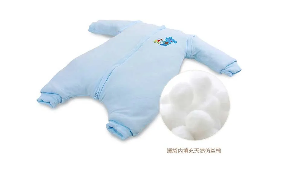 SMDPPWDBB хлопковый теплый спальный мешок для малышей, детское одеяло, детское одеяло для сна, цельная Пижама