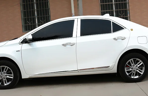 Отделка окон из нержавеющей стали для Toyota corolla 2014 2017 украшение автомобильных