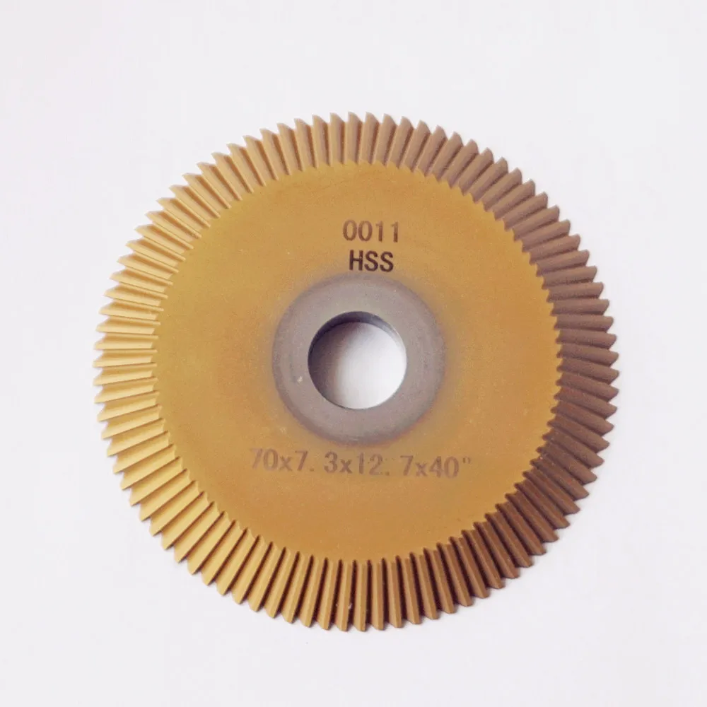 Raise 0011B double sided milling cutter 12.7mm hole HSS angular cutter key cutting machines replacement 70x7.3x12.7 [one piece]