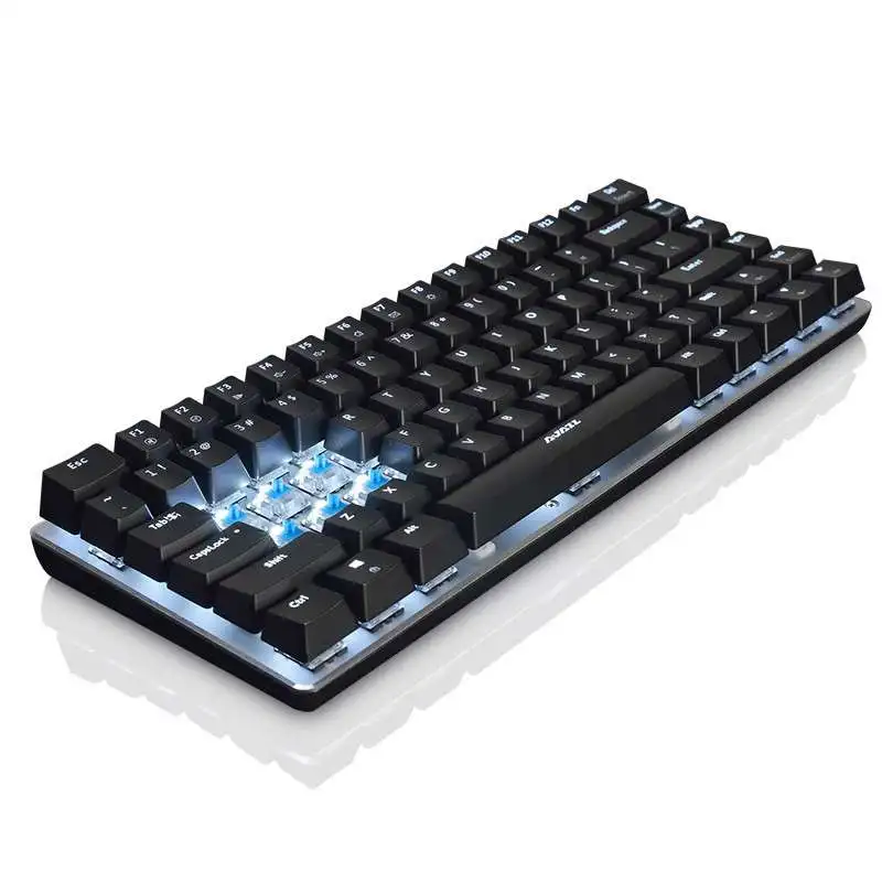 Ajazz Geeks AK33 Backlight Mechanical Gaming Keyboard Alloy 82 Keys