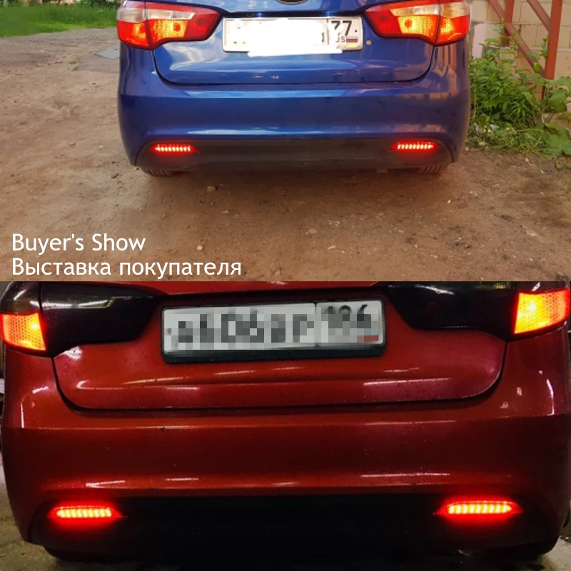 MZORANGE Автомобильный задний бампер отражатель для Kia Rio K2 Sedan 2011- парковые тормозные огни Задний светодиодный Предупреждение льные фары, аксессуары для автомобиля лампа