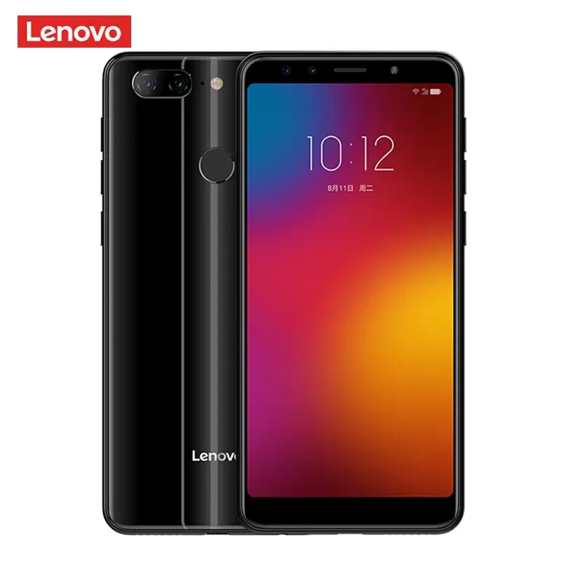 لينوفو K9 4G الهاتف الذكي 5.7 بوصة الروبوت 8.1 MTK6762 الثماني النواة 2.0 GHz 4 GB RAM 32 GB ROM رباعية كاميرا بصمة 3000 mAh الهاتف المحمول