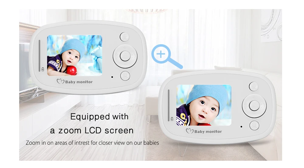 Wireless Video Night Vision Baby Monitor Camera Baby Sleep (10)