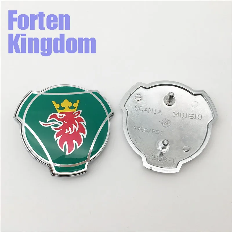 Forten Kingdom 1 шт. для Scania Griffon логотип 80 мм ABS грузовик на заказ зеленый красный передний гриль решетка капота эмблема значок 1401610