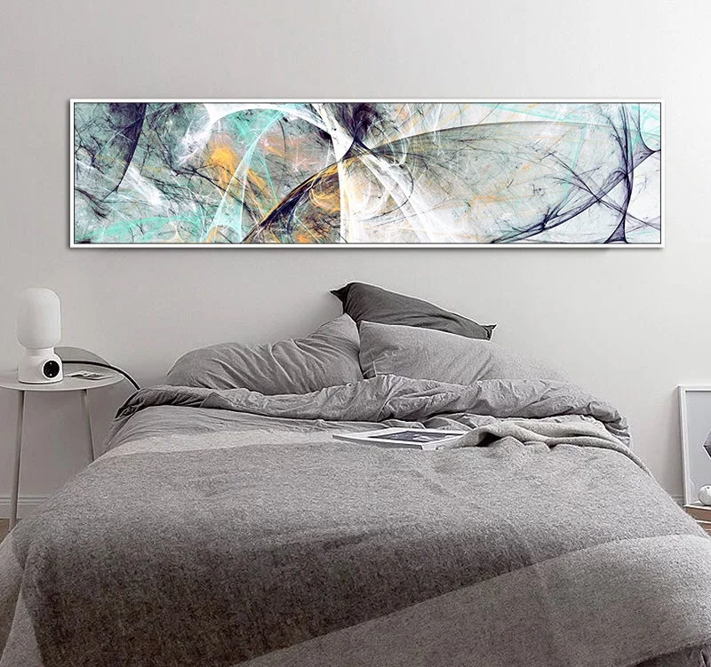 

Large Size Long Abstract Creative Design Psychedelic Lines Canvas oil Painting Poster Wall Picture For Home Decor
