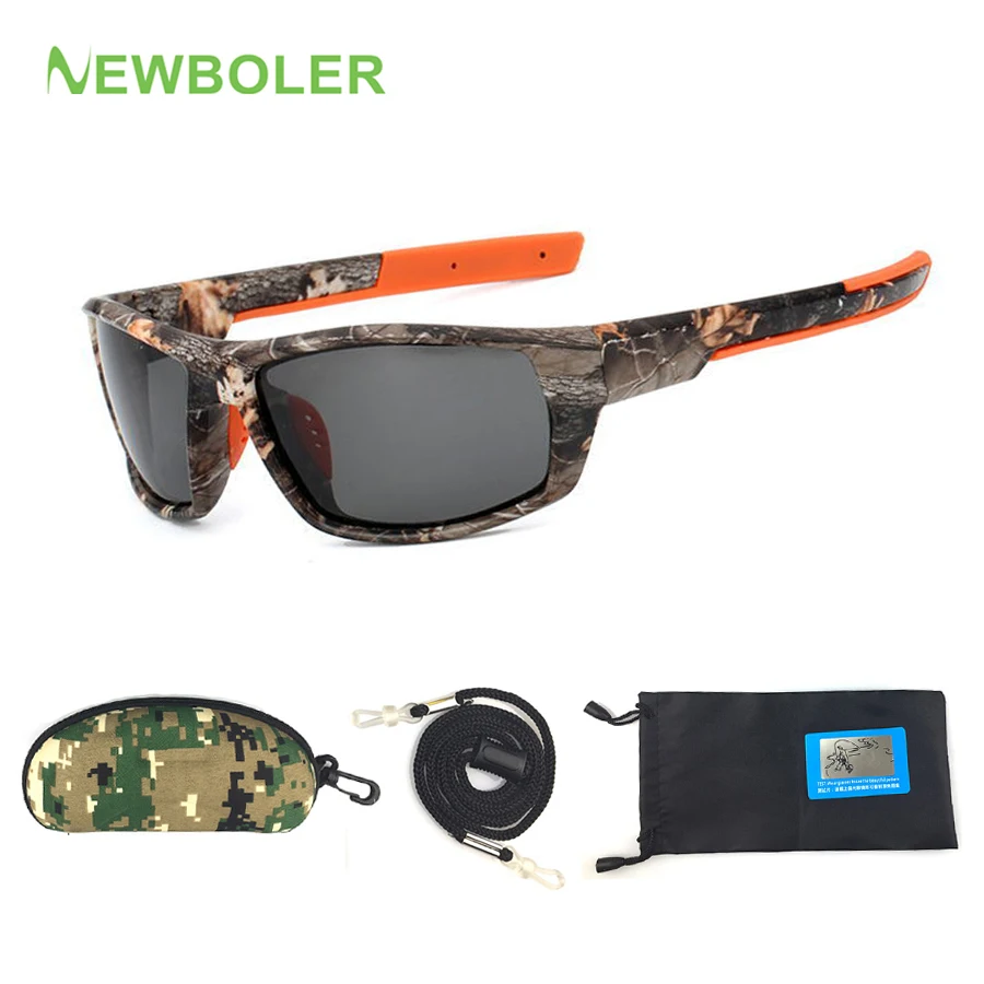 Солнцезащитные очки NEWBOLER мужские камуфляжные поляризационные для рыбалки