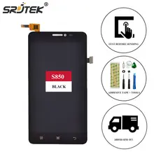 Srjtek 5 “für lenovo s850 lcd display mit touchscreen digitizer sensoren assembly ersatzteile schwarz kostenlose tools