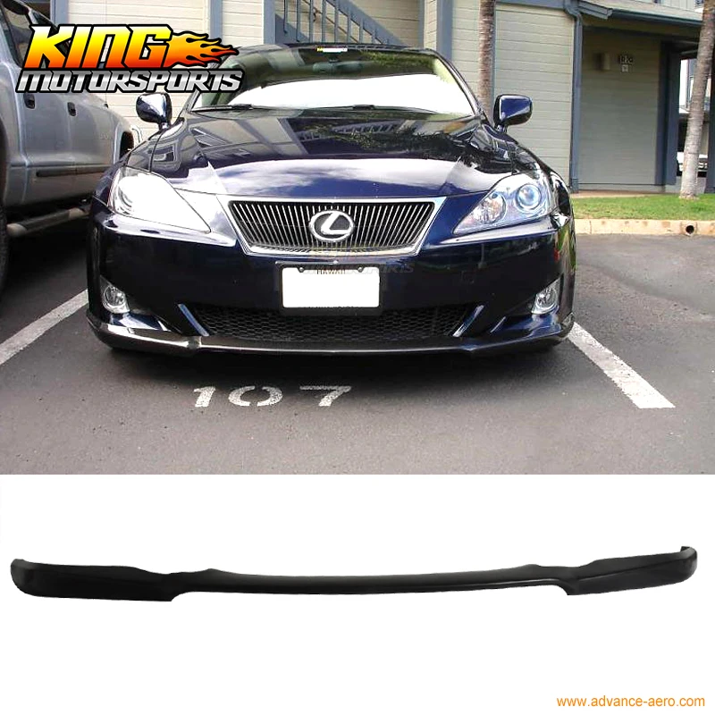 Fit For 06 08 Lexus IS250 IS350 DS Poly Urethane Black Front Bumper Lip Spoilerin Bumpers from