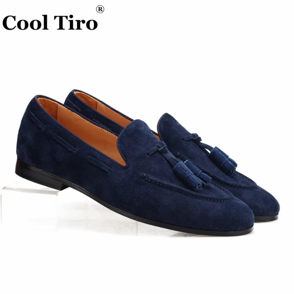 Belgian Loafers Navy Blue Suede Casual shoes (1)