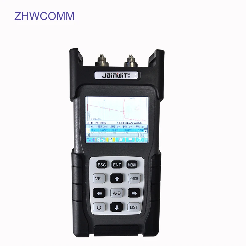 

ZHWCOMM JW3302B-SM-OTDR-1310-1550nm-30/28dB Handheld OTDR English version Optical Time Domain Reflectometer