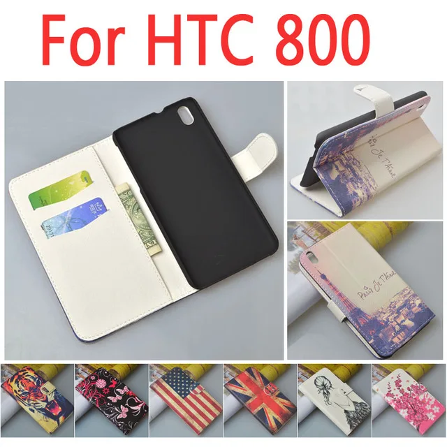 Leather case for HTC Desire 816 800 D816W D D816 816W W flip cover case housing